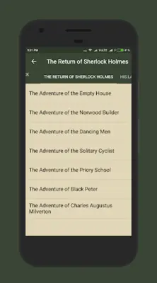 Sherlock Holmes Complete android App screenshot 4